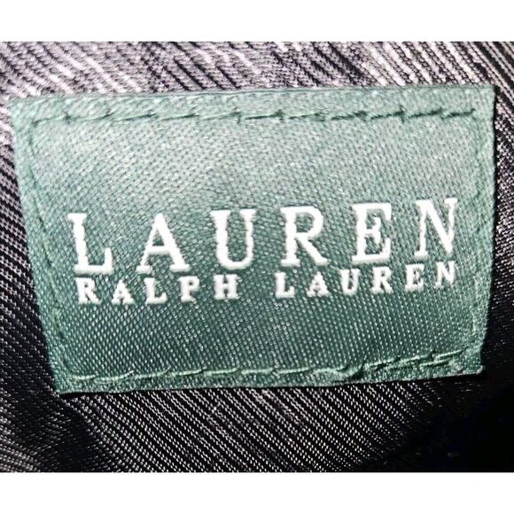 RALPH LAUREN Signature RL Logo Travel Duffle Weekend Carry On Bag Gray 16x14x5 - Picture 15 of 16